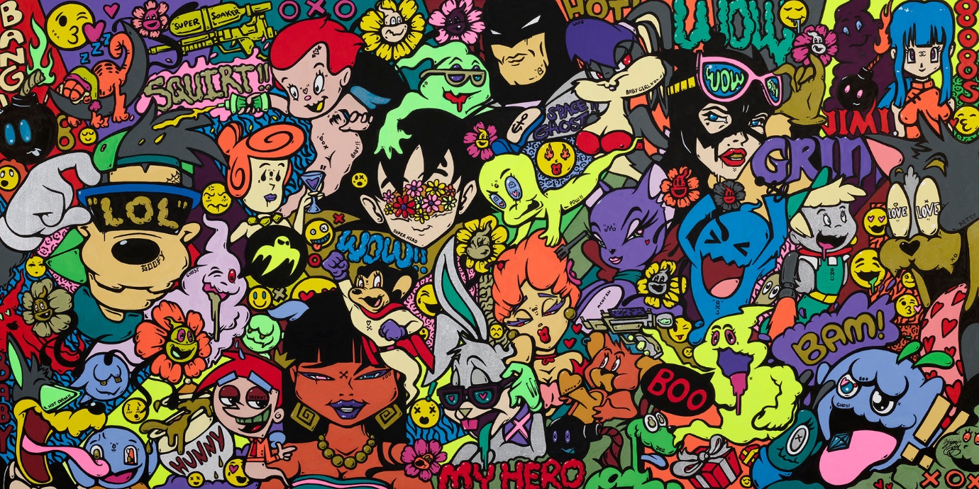 My Hero — original painting by Jimi Grins